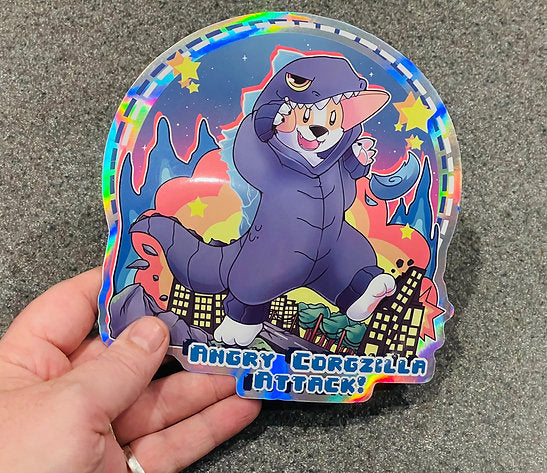 ‘CORGZILLA Attack’ Sticker