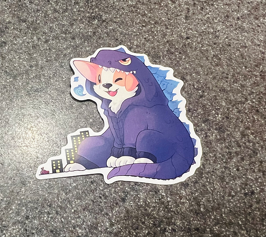 Mini corgi kigu Sticker