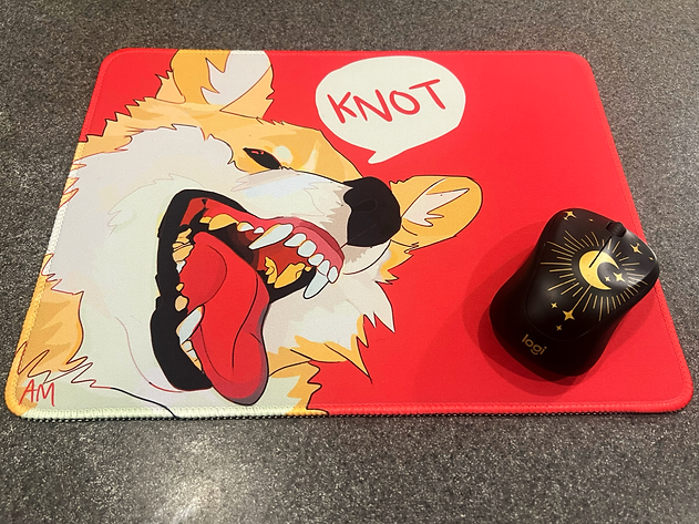 KNOT Corgi Mousepad
