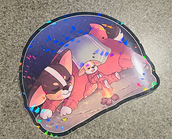 ‘Tired Adventurers’ Sticker
