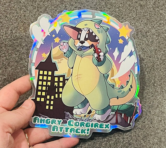 ‘CorgiRex Attack’ Sticker