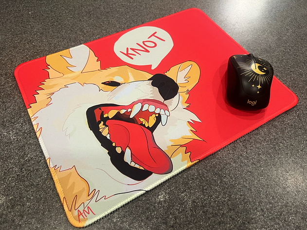 KNOT Corgi Mousepad