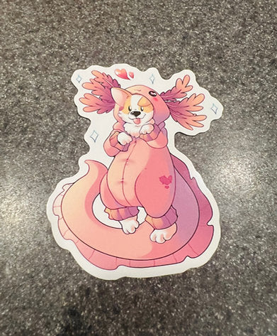 Pinky Axo Sticker