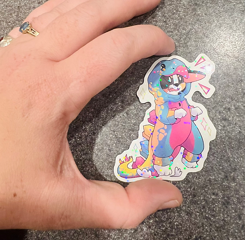 Pansexual Stegosaurus Sticker