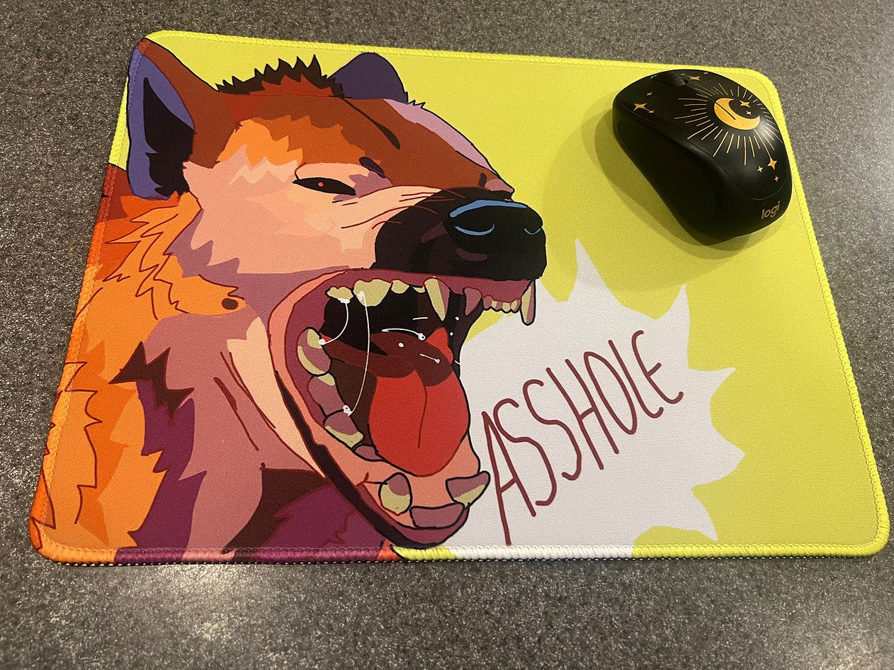 ASSHOLE Hyena Mousepad