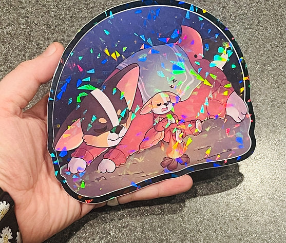 ‘Tired Adventurers’ Sticker