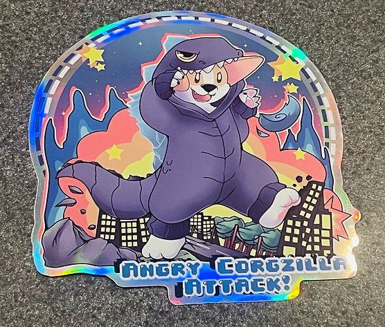‘CORGZILLA Attack’ Sticker