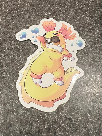 Yeelow Axo Sticker