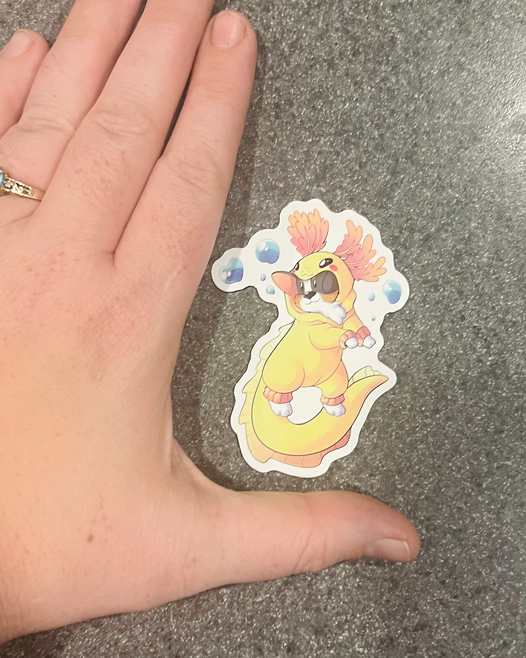 Yeelow Axo Sticker