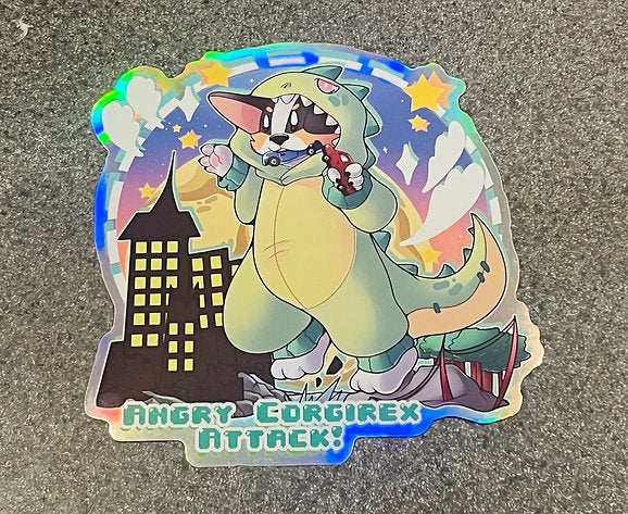 ‘CorgiRex Attack’ Sticker