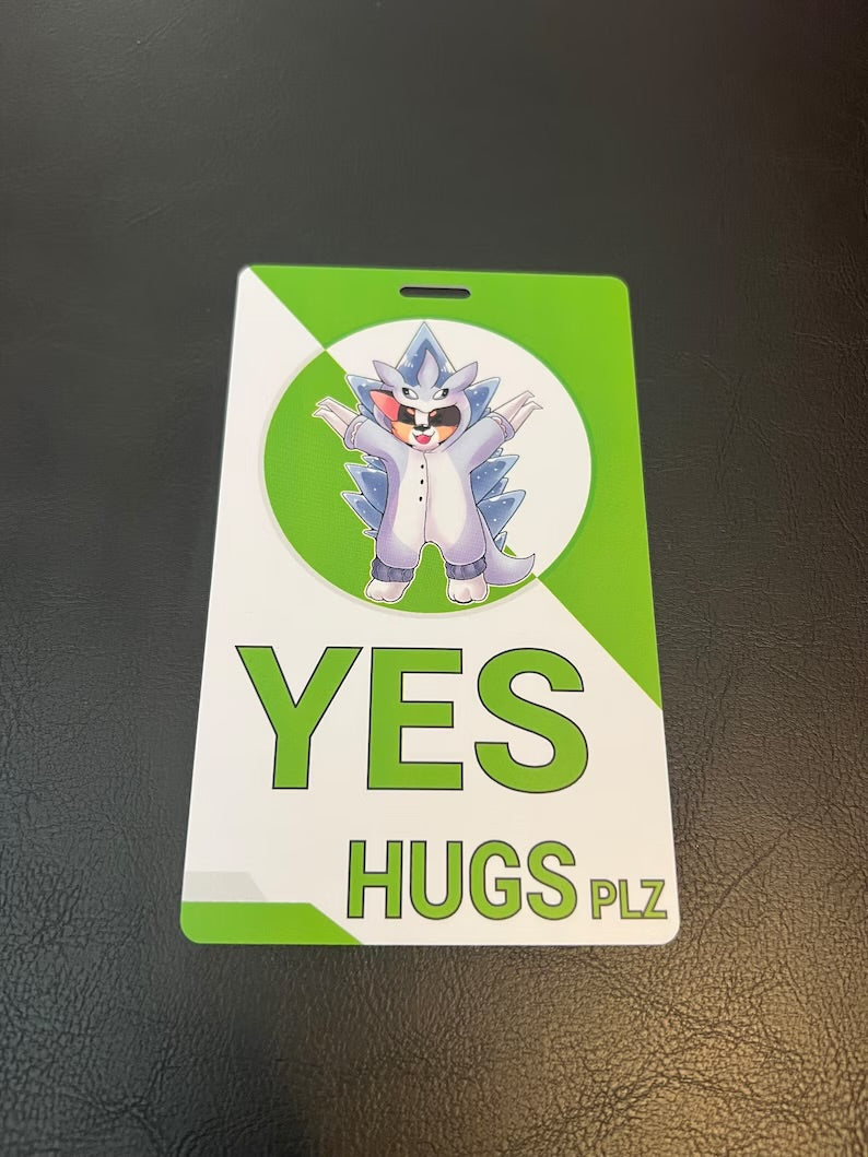 YES HUGS BADGES