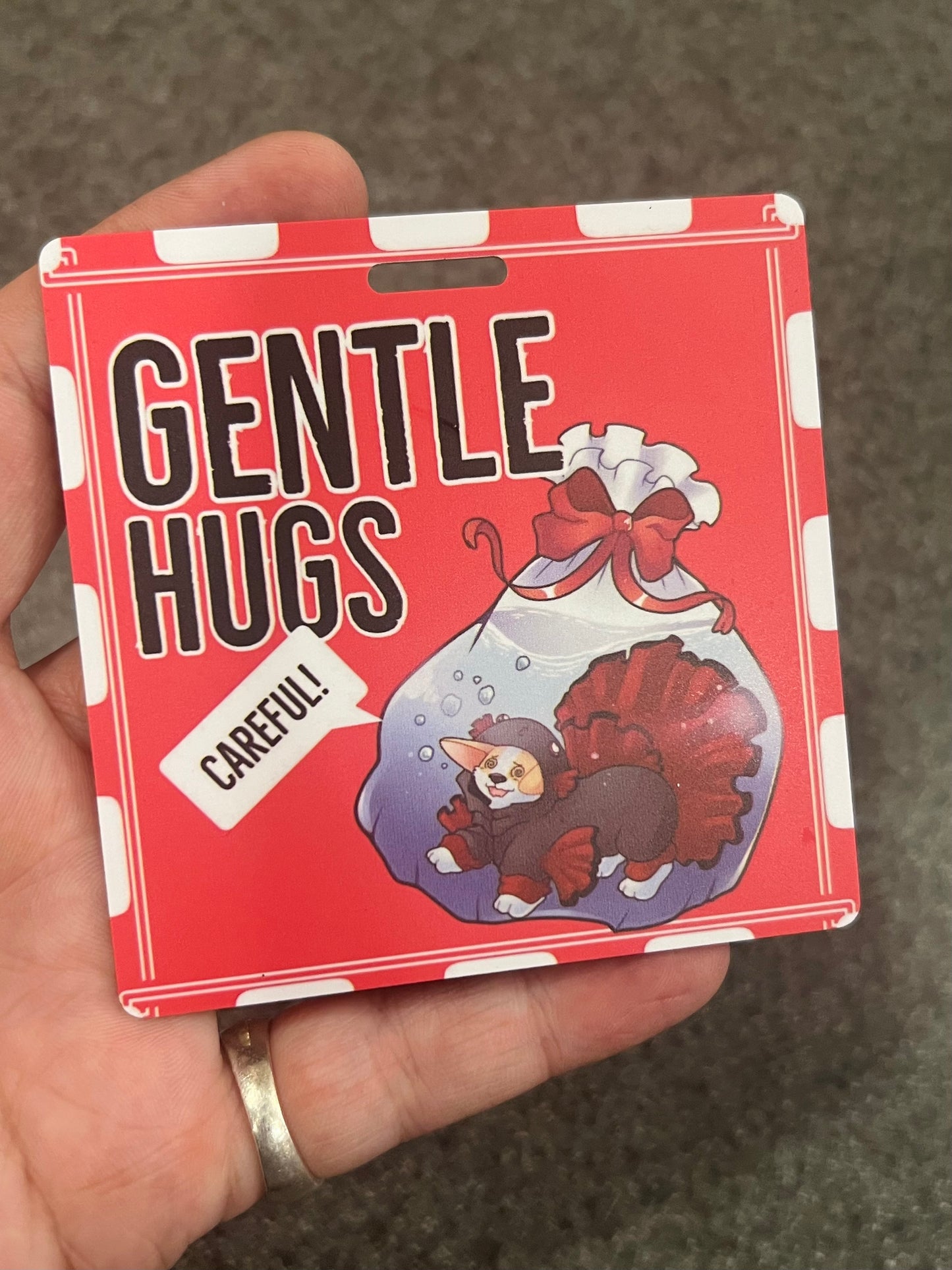 GENTLE HUGS ConBadge