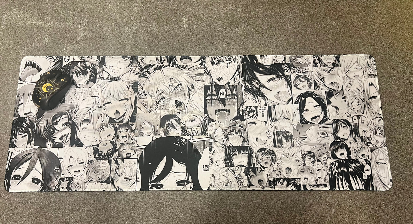 XL Sneezing Anime Faces Mousepad