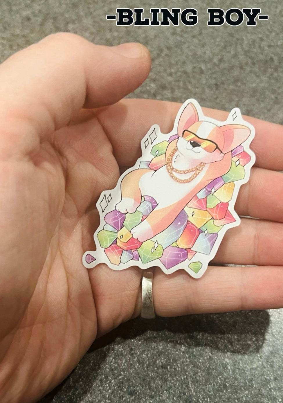 SMOL BOY CORGI STICKERS