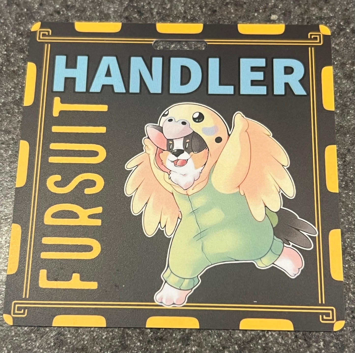 FURSUIT HANDLER ConBadge