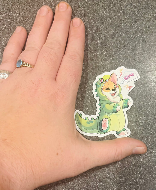 Rawr Boy Sticker